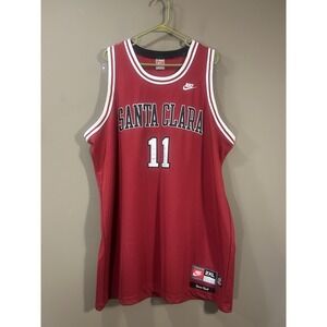 Vtg Nike Santa Clara Steve Nash #11 NCAA College Basketball Jersey Mens Sz 2XL